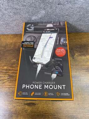 SmartGear Power Charger Phone Mount with 4-Inch Flexible Arm and Dual USB Ports
